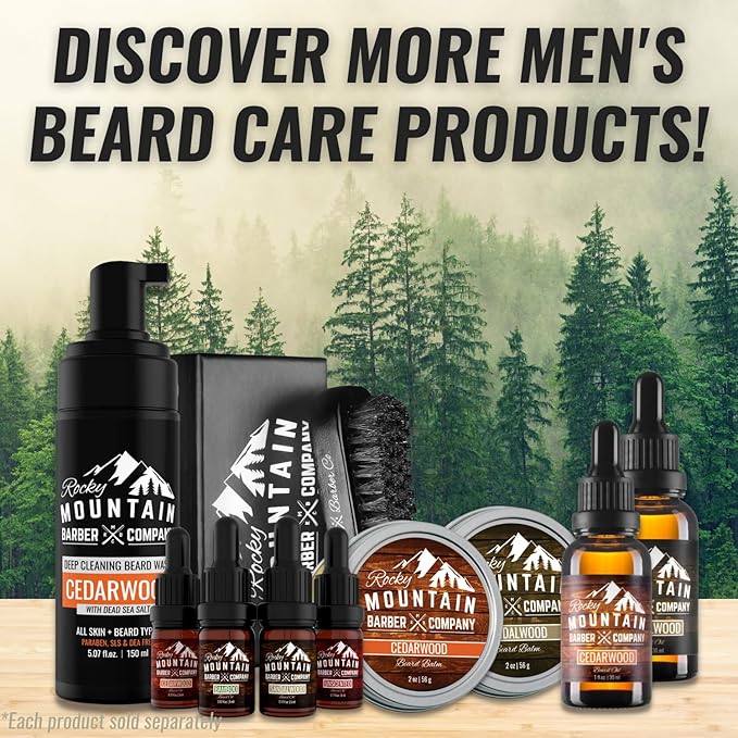 Men's Hair Brush- 100% Pure Black Boar Hair Natural Bristle for Beard, Moustache - Firm Military Style with Handmade Wood Handle – No Snags, No Scratch, Gentle Bristle – Use with Beard Oil