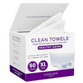 CLEAN SKIN CLUB Healthy Aging Clean Towels® XL, Smooths Fine Lines Wrinkles & Texture, Disposable Face Dry Wipes, XL - 1 Pack (50 count)