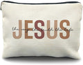 Bible Gift Makeup Bag for Women, Christian Jesus Cosmetic Pouch, Jesus Gifts for Women, Faith Based Gifts Zipper Pouch
