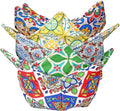 Cotton Microwavable Bowl Cozy, Microwave-Safe Hot Bowl Holders, Soup bowl Cozy Hot Pads (Vintage Tile)