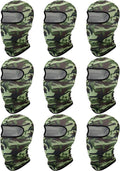 SATINIOR 9 Pack Ski Mask for Men Balaclava Full Face Shiesty Mask Breathable Summer Windproof Hood for Motorcycle Snowboard