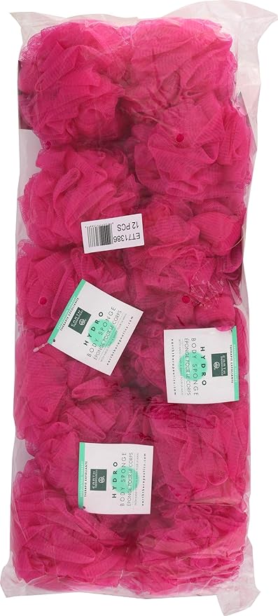 Earth Therapeutics Hydro Body Sponge with Hand Strap - Rose