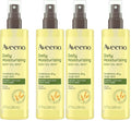 Aveeno Daily Moisturizing Body Oil Mist with Oat & Jojoba Oil for Dry Sensitive Skin,Nourishing Body Spray for Smoother Skin,Paraben-,Silicone- & Alcohol-Free,6.7 fl. oz,(Pack of 4)