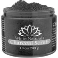 Charcoal Body Scrub, Moisturizing and Exfoliating Face & Foot Scrub, Organic Scrub Fights Stretch Marks, Fine Lines, and Natural Exfoliator Salt Body Scrub for Toning Skin Cellulite Skin Care Body