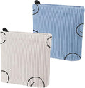 2 PCS Corduroy Period Bag for women, Cute Sanitary Napkin Storage Bag Portable Period Pouch with Zipper, Sanitary Pads Bag Tampons Holder for Purse First Period