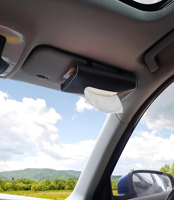 Car Tissue Refills 600 Sheets Facial Tissues Refills for Car Visor Tissue Holder, Travel Tissue Tubes Box Container Perfect Fit Car Cup Holders