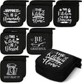 Bencailor 12 Pcs Pot Holders with Pocket Kitchen Hot Potholders Hot Pad Oven Mitts Cookie Bag Oven Gloves for Kitchen Gift Baking Cooking(Black and White,Kitchenware)