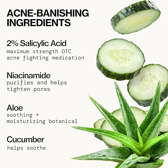 Pacifica Facial Spray for Acne Treatment - Clear Face Mist Acne Spray w/ 2% Salicylic Acid Niacinamide & Aloe - Acne Cleanser - Targets Bacteria for Teens & Adults Vegan Clean Dermatologist Tested