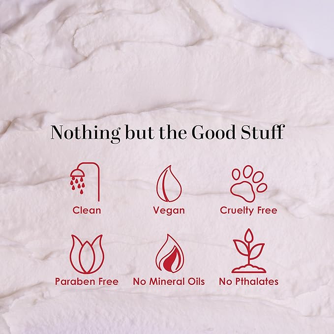 Cranberry Orange Body Butter with Raw Shea Butter and Jojoba Oil, Body Moisturizer for Dry Skin, Sweet Citrus Hydrating Lotion for Women and Men