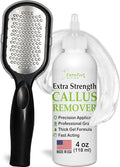 Dr. Entre's Callus Remover Gel & Foot File: Extra Strength Callus Remover for Feet, Foot Callus Remover Care, Pedicure Tools Supplies, Spa Kit, Dead Skin Scrubber, 4 oz