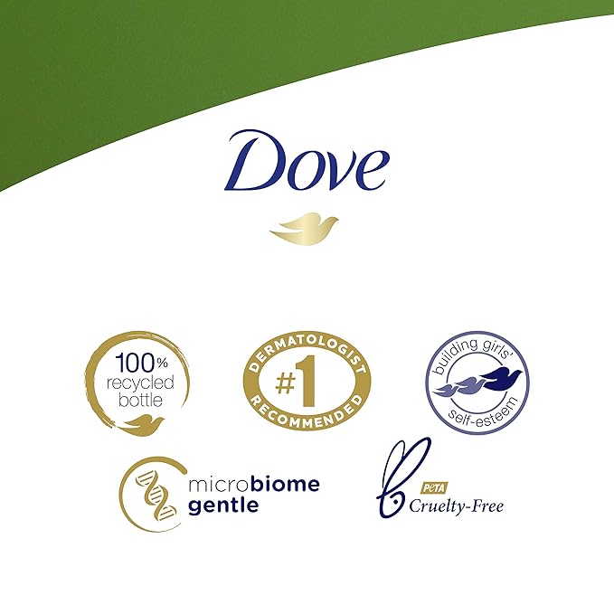 Dove Refreshing Body Wash Cucumber and Green Tea 4 Count Revitalizes and Refreshes Skin Cleanser That Effectively Washes Away Bacteria While Nourishing Your Skin 22 oz