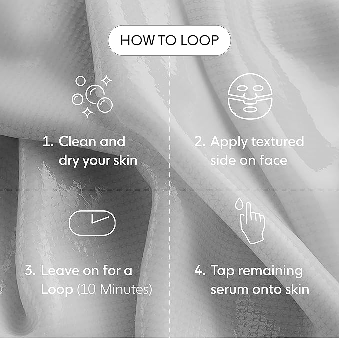 LOOPS DREAM SLEEP - Nighttime Slugging Hydrogel Face Masks Face Mask Leaves Skin Toned, Plump, Hydrated, Restored - Layers Skin with Natural Oils, Vitamins, Antioxidants, & Fatty Acids, 5 pc
