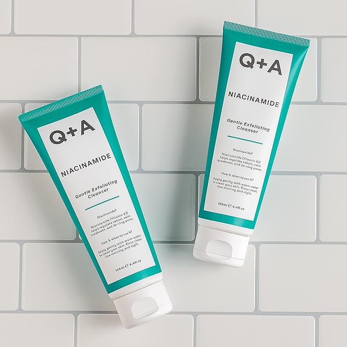 Q+A Niacinamide Gentle Exfoliating Cleanser, 125ml