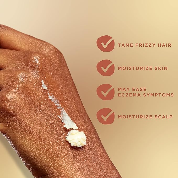 Ashanti Naturals Whipped Shea Butter | Unrefined Shea Butter from Ghana, Coconut and Almond Oil (Fragrance Free Souffle, 8 oz)