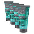 DOVE MEN + CARE Body and Face Scrub Eucalyptus Deeply Exfoliates for Hydrated & Nourished Skin 100% Gentle Cleanser, No Sulfate Cleansers or Parabens 9 oz (Pack of 4)