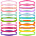 Duufin 20 Pieces Sport Headbands, Thin Non Slip Headband for Women and Girls, Elastic Headbands for Workout, Running, Yoga, Volleyball, Basketball, 1 cm Wide, 42 cm Circumference, 20 Colors
