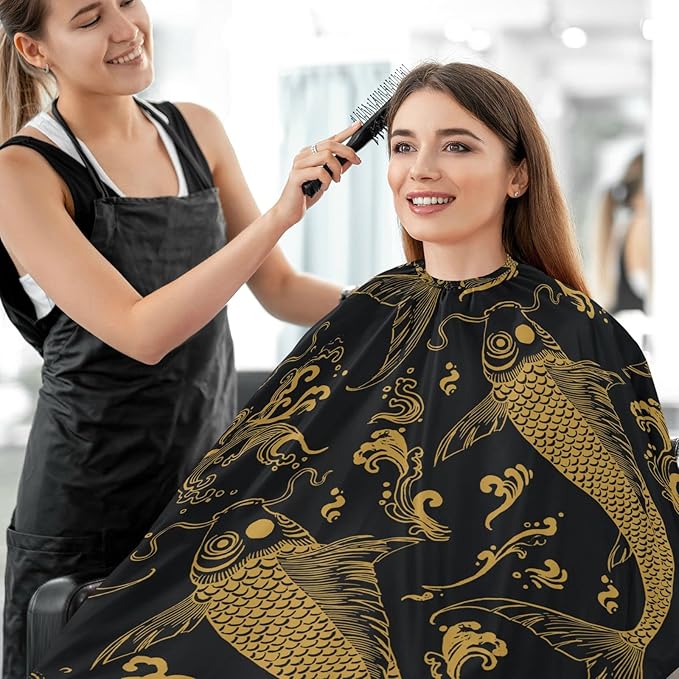 visesunny Professional Barber Cape Polyester Hair Cutting Salon Cape Apron Anti-Static Beard Bib