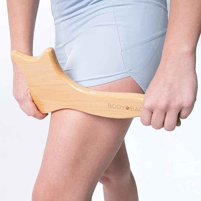 Body Back Wooden Gua Sha Massage Tool - Wood Therapy Lymphatic Drainage Tool - Gua Sha Cellulite Massager for Body Sculpting and Shaping