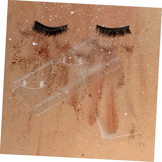 50pcs Eyelash Storage Case Portable Lash Organizer Material Box Capacity Lash Holder