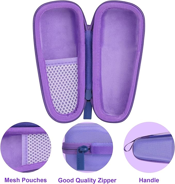 co2CREA Hard Carrying Case Compatible with NågraCoola CLIE Sonic Facial Cleansing Brush (Violet)