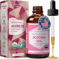 Leven Rose Jojoba Oil Organic, Pure Cold Pressed Carrier Oil, Natural Unrefined Moisturizer for Skin Hair and Nails 4 oz