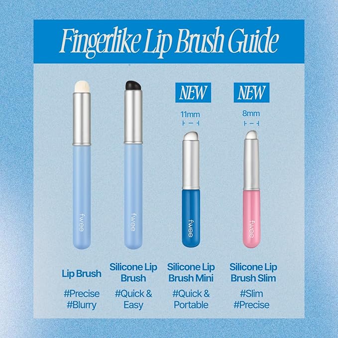 fwee Fingerlike Lip Brush | Multi-purpose Makeup Brush with Lid
