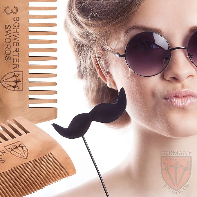 3 Swords Germany – beard mustache care comb (VGW)