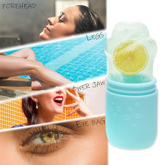 Kare & Kind 1x Ice Rollers - Paw-Shaped Silicone Mold - Use for Face and Body - Ice Mold for Skin Care, Reducing Puffiness Redness and Relaxation