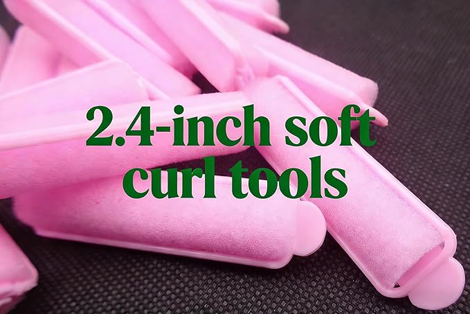 14-Pack Foam Sponge Hair Rollers 2.4 Inch Hair Curlers to Sleep In Soft Sleep Rollers Hair Curlers for Curls Style Heatless Hair Curler