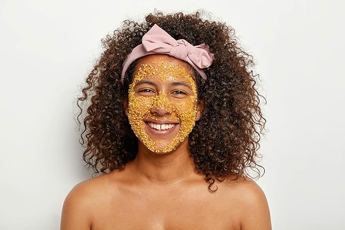 AJ Sophia’s Turmeric Body Polish Scrub – Renewal Brightening & Exfoliating Skincare with Vitamin E & Glycerin – Body Scrub for Glowing Skin, Dark Spots, Uneven Tone & Texture – All Skin Types, 8 fl oz