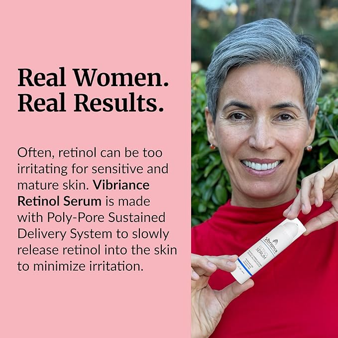 Vibriance Retinol Serum for Face - Reduces Appearance of Deep Wrinkles and Large Pores, Enhances Tone, Improves Complexion - Sensitive, Mature Skin Night Cream - 1 fl oz (Pack of 2)