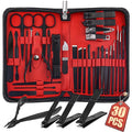 WOAMA 30-Piece Manicure Set Pedicure Kit Professional Nail Clipper Set Stainless Steel Manicure Kit Nail Kit for Women Men - Black