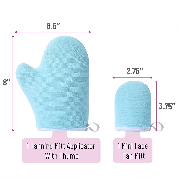 Slick Self Tanner Mitt in Blue - Tanning Glove for Self Tan Lotion