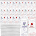 Timgle 50 Pcs Moist Towelettes Individually Wrapped Scented Disposable Face Towels Essential Oil Infused Moist Terry Cotton Towel for Use Hot or Cold Travel Body Spa(Rose, Lavender)