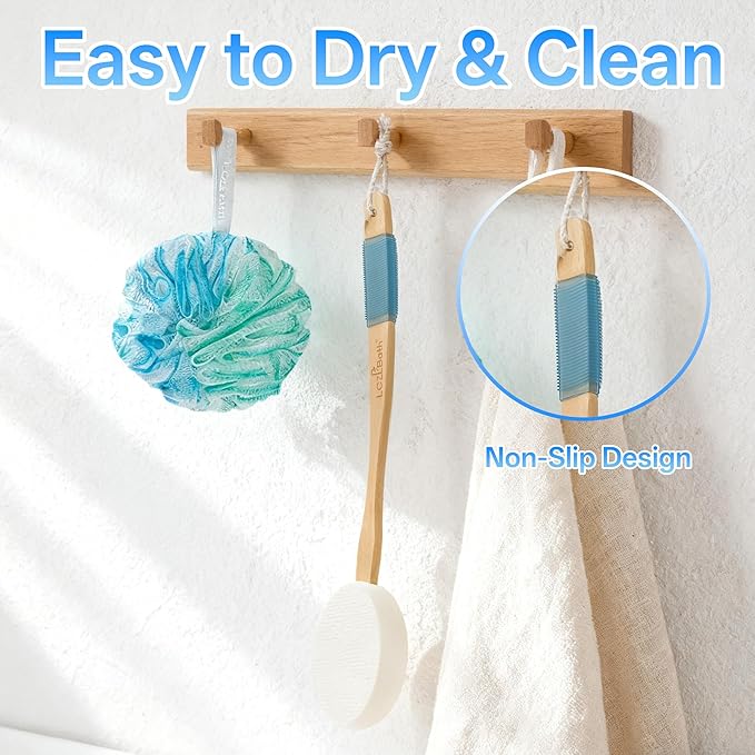 Lotion Applicator for Back Self Elderly with 4 Replaceable Pads & Long Curved Handle, Sunscreen Applicator for Kids, Seniors, Women to Apply Skin Creams, Ointment, Moisturizers and Self-Tanning Lotion
