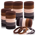 Hair Accessories, 190PCS No-Damage Thick Seamless Hair Elastics in Neutral Colors for Women and Girls