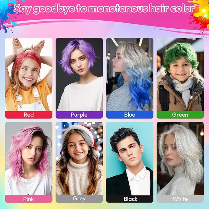 Green Temporary Hair Color Spray for Girls & Women- Washable Root Touch Up Hair Dye, Non-Sticky Hair Wax for St. Patrick's Day,Parties (120ML, Green)