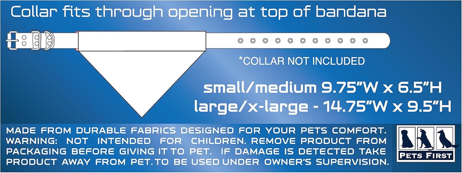 Pets First Collegiate Pet Accessories, Reversible Bandana, Purdue Boilermakers, Large/X-Large