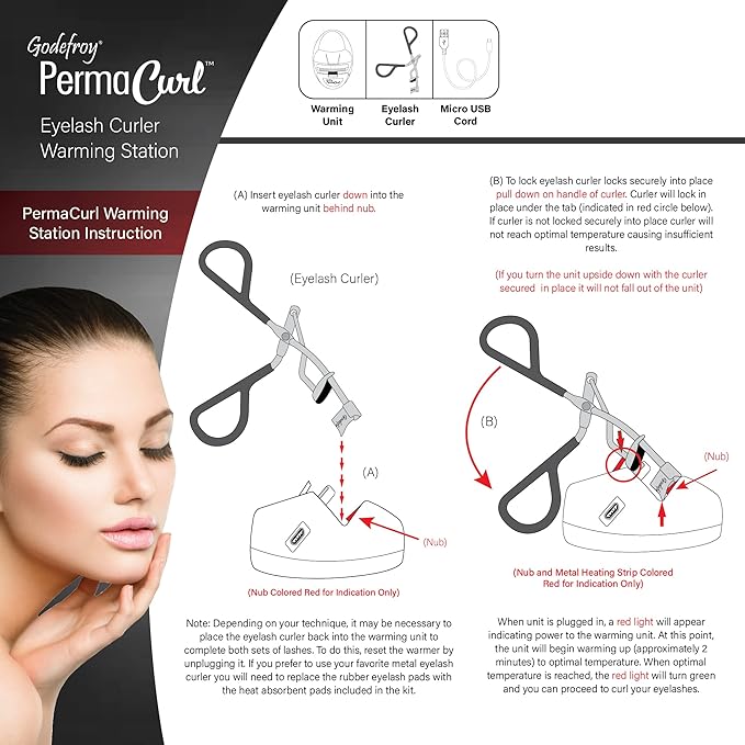 Godefroy PermaCurl Eyelash Curler Warming Station