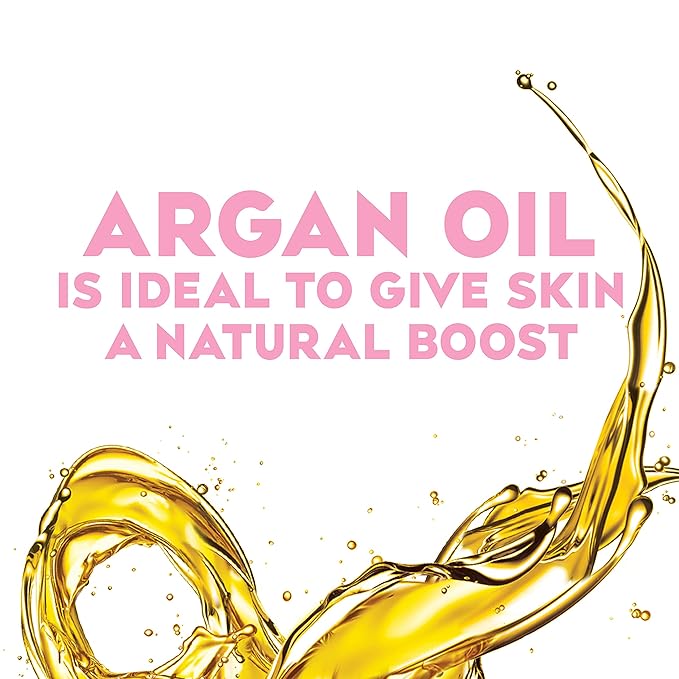 OGX Radiant Glow + Argan Oil of Morocco Extra Hydrating Body Wash for Dry Skin, Moisturizing Gel Cleanser - Silky Soft Skin, Body Wash for Women, Sulfate-Free Surfactants, 19.5 fl oz (Pack of 4)