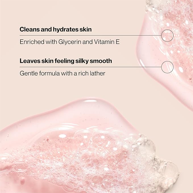Suave Moisturizing Body Wash, with Wild Cherry Blossom and Vitamin E Extract, No Parabens, No Phtahaltes, 18 Oz Pack of 6