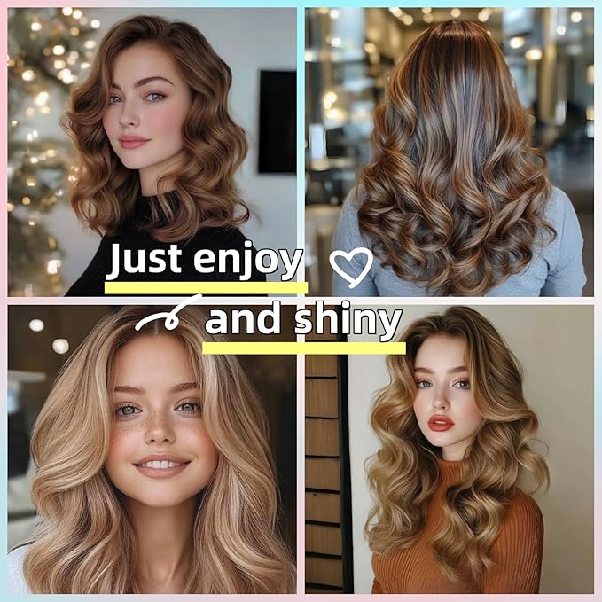 Serenade Sparkling Satin Heatless Hair Curler, Heatless Curling Rod Headband, No Heat Curling Rod Hair Roller for Women and Girls to sleep in, Blue