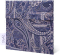 DGAZ Sanitary Napkin Storage Bag, Period Bag for Teen Aged Girls, Portable Period Bag for Panty Liners/Menstrual Cup/Small Tampons，Mini Makeup Bag for Purse(Blue Paisley)