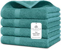 100% Cotton Hand Towel Set of 4, (16 x 28 inches) Sustainable, Soft, Highly Absorbent, Quick Drying, Combed Cotton Hand Towels Pack of 4 Ideal for Hotels, Spa, Bathroom, Dorm, Teal