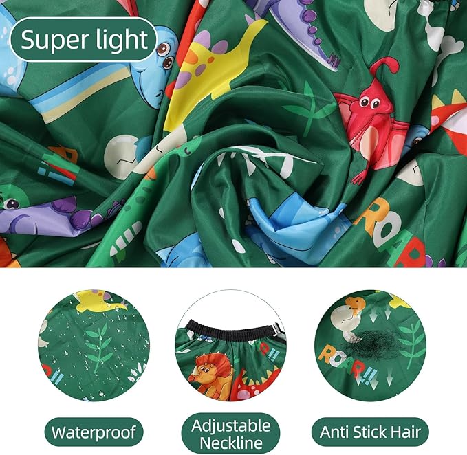 Kids Hair Cutting Cape with Sleeve, Kid Barber Cape Haircut Cape for Boy Girl, Home Professional Hair Cape for Salon