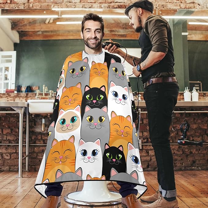 visesunny Professional Barber Cape Polyester Hair Cutting Salon Cape Apron Anti-Static Beard Bib