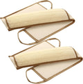 Exfoliating Natural Loofah Sponge Back Scrubber for Shower, Exfoliating Sponge for Shower, Bath Shower Scrubber for Men and Women, Luffa Scrubber to Clean Your Back Deeply Relax Your Body (2 Pack)