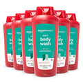 Amazon Basics Men's Body Wash, Sport Scent, Paraben and Phthalate Free, Refreshing Clean, 18 Fluid Ounce, 6-Pack