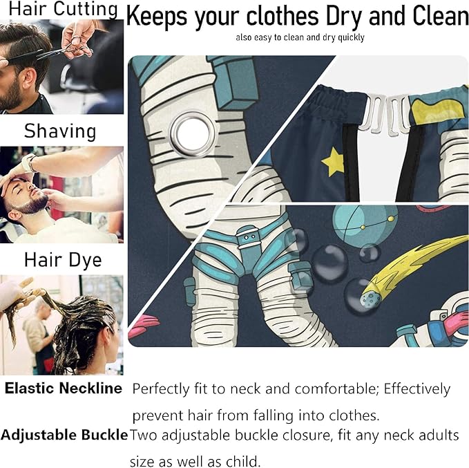 visesunny Professional Barber Cape Polyester Hair Cutting Salon Cape Apron Anti-Static Beard Bib