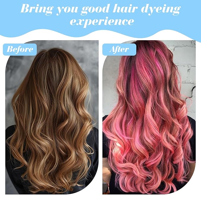 2Pcs Frosting Caps for Highlighting Hair, Blue Highlighting Cap with Plastic Crochet Hook, Highlights Hair Dye Caps Kit for DIY Hairs Coloring, Frosting & Highlights, Salon and Home Use